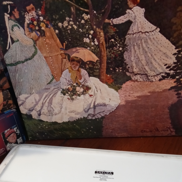 🌮 SAKURA Table Porcelain 18.5" Vintage SERVING PLATTER 🍜NICE GIFT.🍱🎁 - Picture 4 of 12